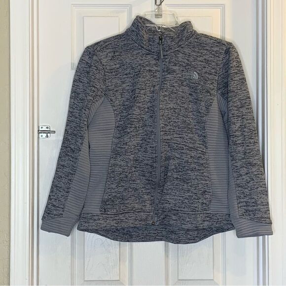 The North Face Indi Full Zip Fleece Jacket in Gray Size Large - Picture 1 of 10